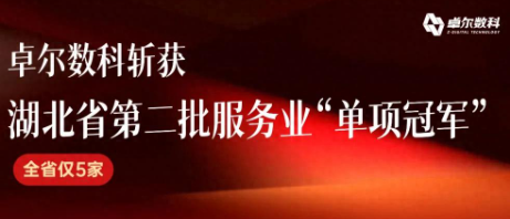 卓尔数科入选湖北服务业“单项冠军”企业